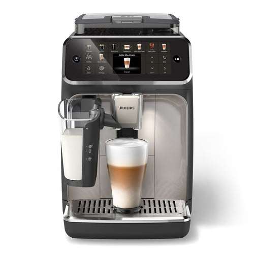 PHILIPS EP5447/90 Serie 5400 LatteGo 11 Kaffeespezialitäten Kaffeevollautomat Schwarz/Chrom