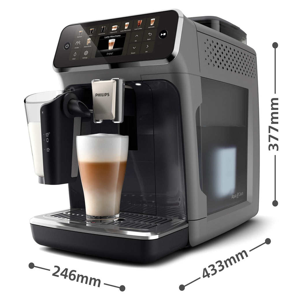 PHILIPS EP5447/90 Serie 5400 LatteGo 11 Kaffeespezialitäten Kaffeevollautomat Schwarz/Chrom